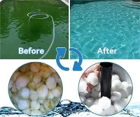 Bile de filtrare pentru piscină 700 g Bile de filtrare din poliester, reutilizabile, regenerabile, pentru tratarea apei