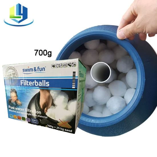 Furnizor Fiber Ball Swimming Pool Filter Media 700g Color Box Ambalaj