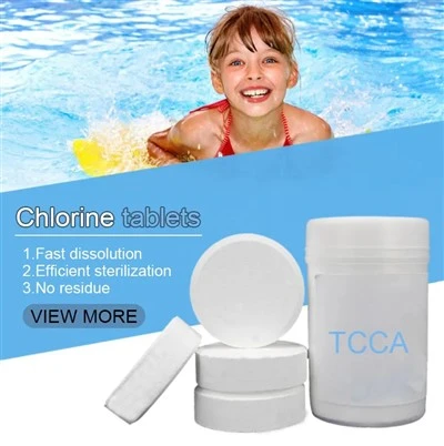 TCCA Tricloroclorură Comprimate 3 inci Acid triclorizocianuric 90 pulbere Tricloro granule pentru curățarea piscinelor